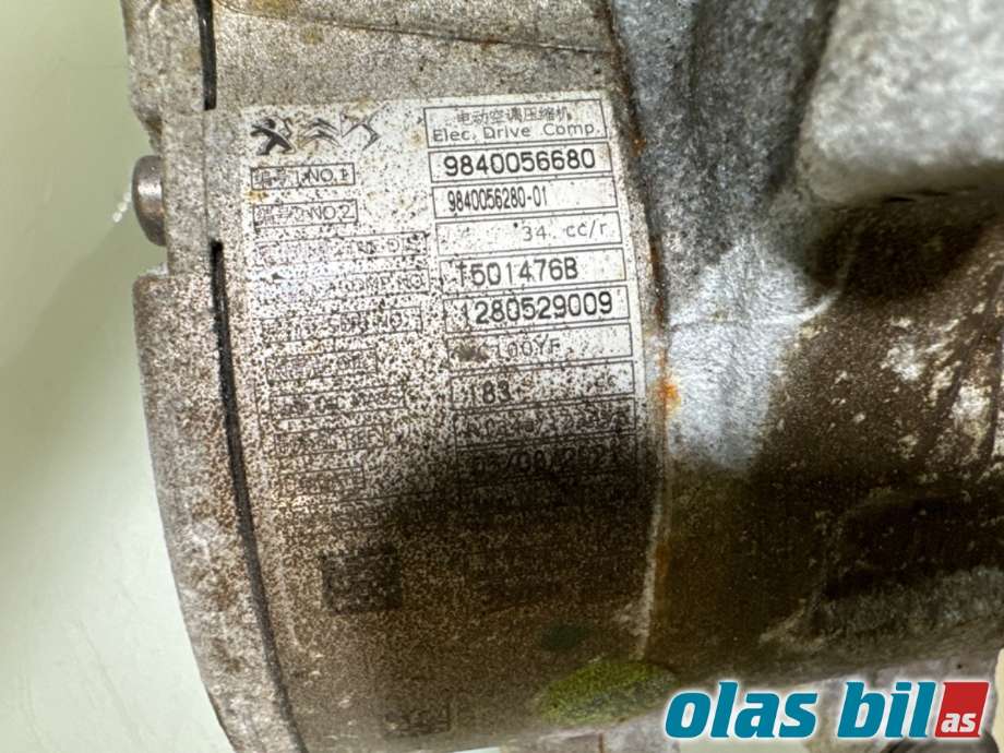 Aircondition kompressor til Opel Mokka E 2020-->> (Type II) (|98 400 566 80)
