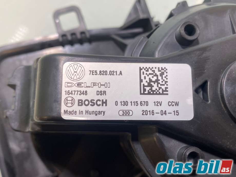 Varmeapparat motor til VW Transporter / Caravelle 2015-2019 (T6) (T6) (VOLKSWAGEN|7E5 820 021 A|7E5 820 021 B)