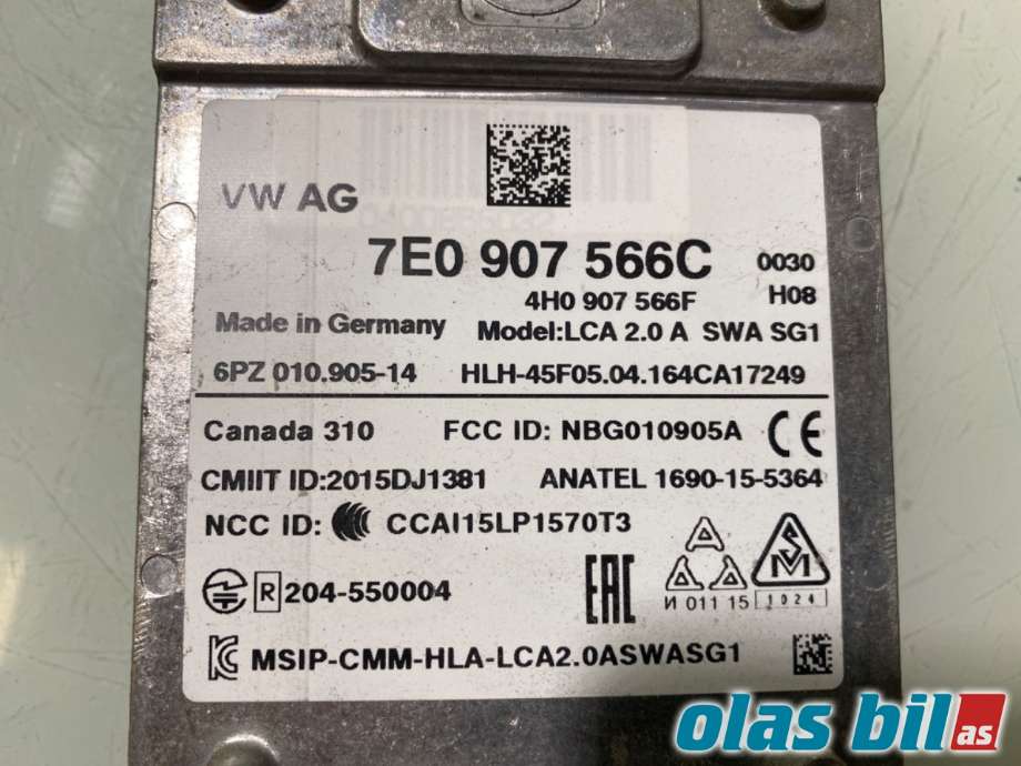 Sensor radar til VW Transporter / Caravelle 2015-2019 (T6) (T6) (VOLKSWAGEN|7E0 907 566 C|)