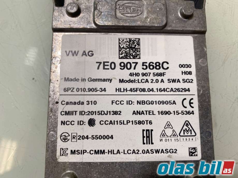 Sensor radar til VW Transporter / Caravelle 2015-2019 (T6) (T6) (VOLKSWAGEN|7E0 907 568 C|)