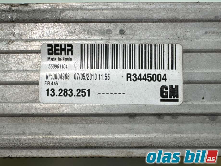 Intercooler til Opel Meriva B 2010-2017 (OPEL|13283251|13337687|13 283 251)