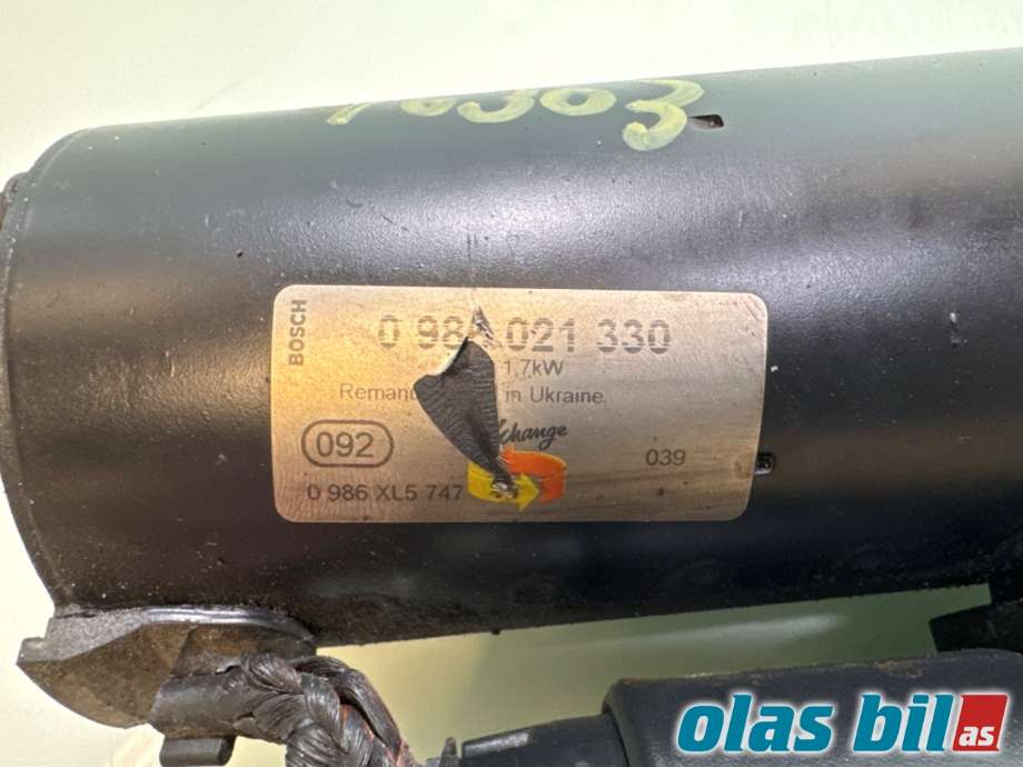 Starter diesel til Mercedes E-Klasse 2006-2009 (Fase 2) (W211) (W211) (MERCEDES|A 006 151 99 01||0 986 021 330)