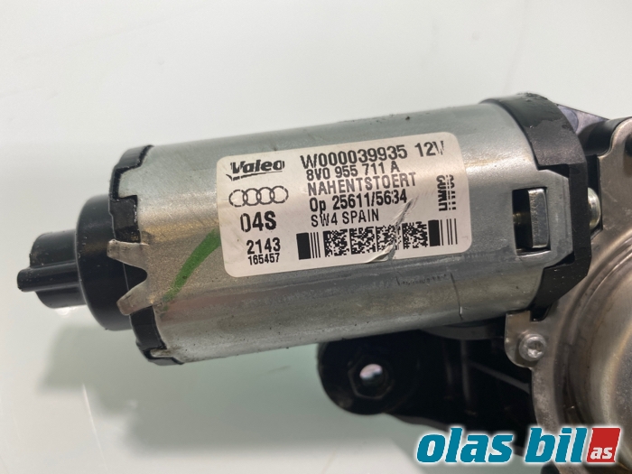 Viskermotor bakrute til Audi A3 2012-2016 (Type III, Fase 1)  (8V0 955 711 B||8V0 955 711 A)