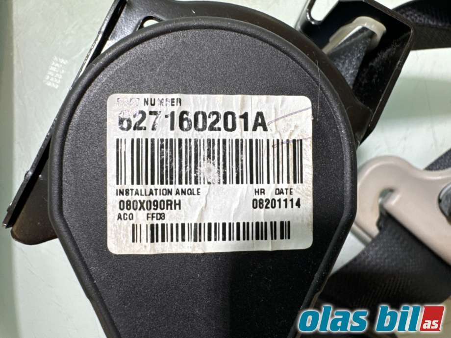 Sikkerhetsbelte foran høyre til Nissan Leaf 2011-2017 (Type I)  (NISSAN|868849RB9B||627160201A)
