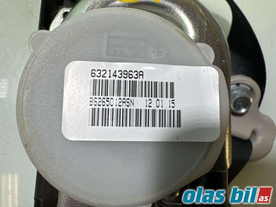 Sikkerhetsbelte foran høyre til Nissan Leaf 2011-2017 (Type I)  (NISSAN|868849RB9B||627160201A)