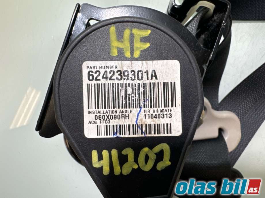 Sikkerhetsbelte foran høyre til Nissan Leaf 2011-2017 (Type I)  (868843NF3A||624239301A)