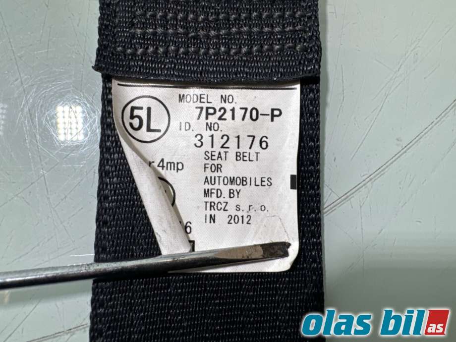 Sikkerhetsbelte foran venstre til Toyota Aygo 2005-2014 (Type I)  (TOYOTA|732200H020C3|)