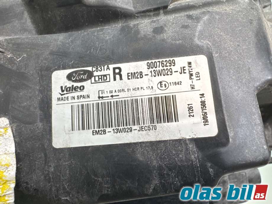 Frontlykt høyre halogen til Ford Galaxy 2015-2022 (Type IV)  (FORD|2240608||EM2B-13W029-JE)