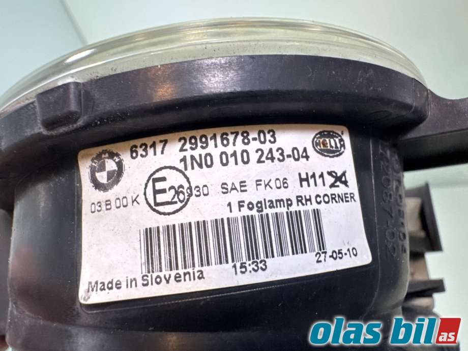 Tåkelykt høyre foran til BMW X1 2009-2015 (E84) (E84) (BMW|63 17 2 993 528||6317 2991678-03)