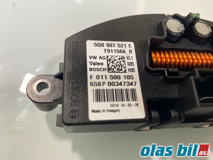 Varmeapparat motstand til VW Golf VII 2012-2017 (Fase 1) (5Q0 907 521 C||5G0 907 521 E)